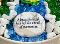 "A Beautiful Soul" Memorial Keepsake Stone – White Marble