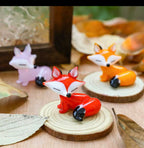 Fox Figurine - Miniature Handmade Glass
