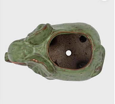 Elephant Succulent Planter with Drainage Hole – Small Ceramic Animal Plant Pot Gift