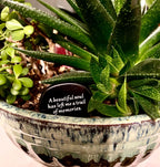 "A Beautiful Soul" Memorial Keepsake Stone – White Marble