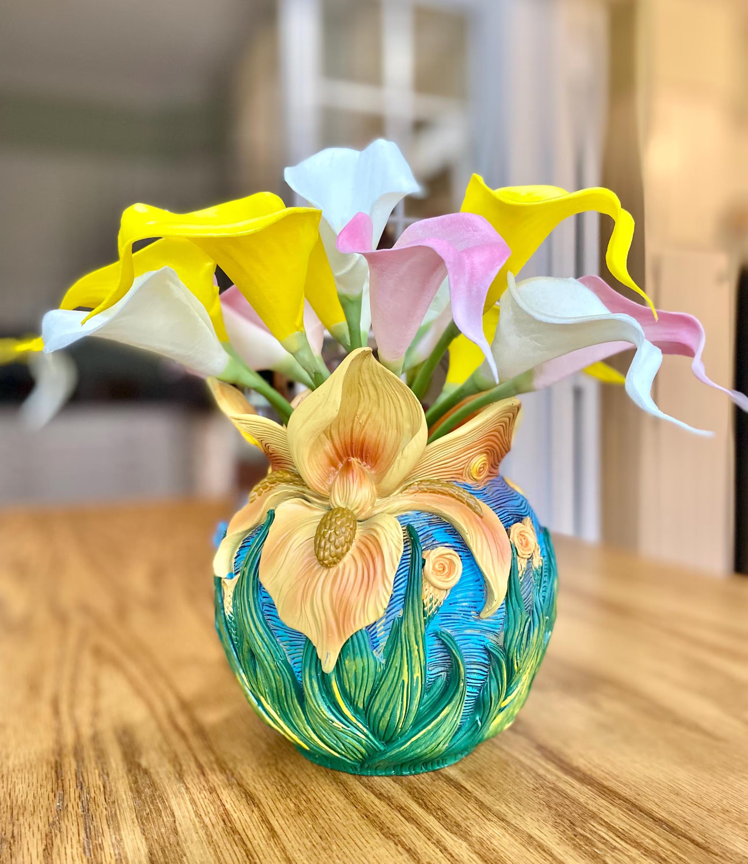 calla lily plant gift Van Gogh Inspired Iris Planter or Vase – Calla Lily Options – Gorgeous Gifts