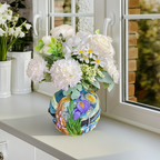 Artistic Painted Starry Night Resin Planter – Styling Bouquet Options